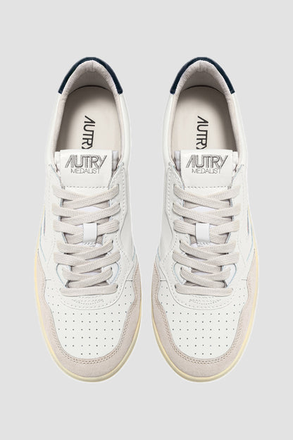 MEDALIST LOW LEATHER/SUEDE White/Blue