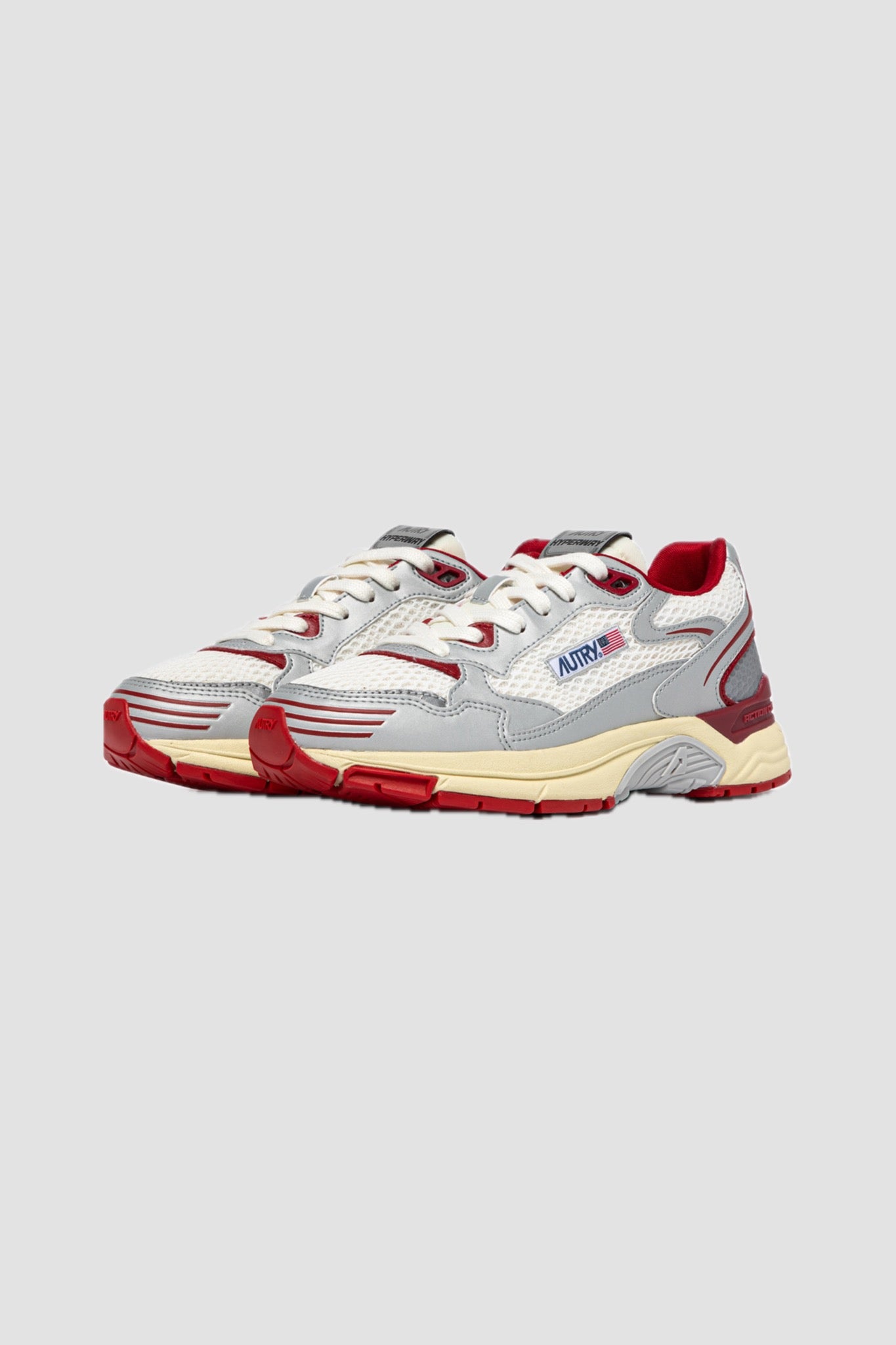 HYPERWAY LOW MESH/MIRROR Silver/White/Red