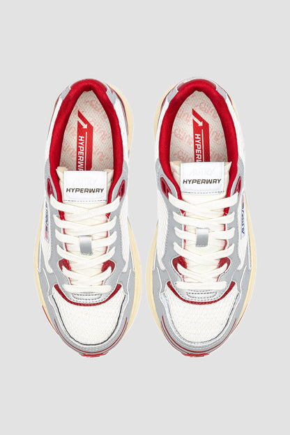 HYPERWAY LOW MESH/MIRROR Silver/White/Red
