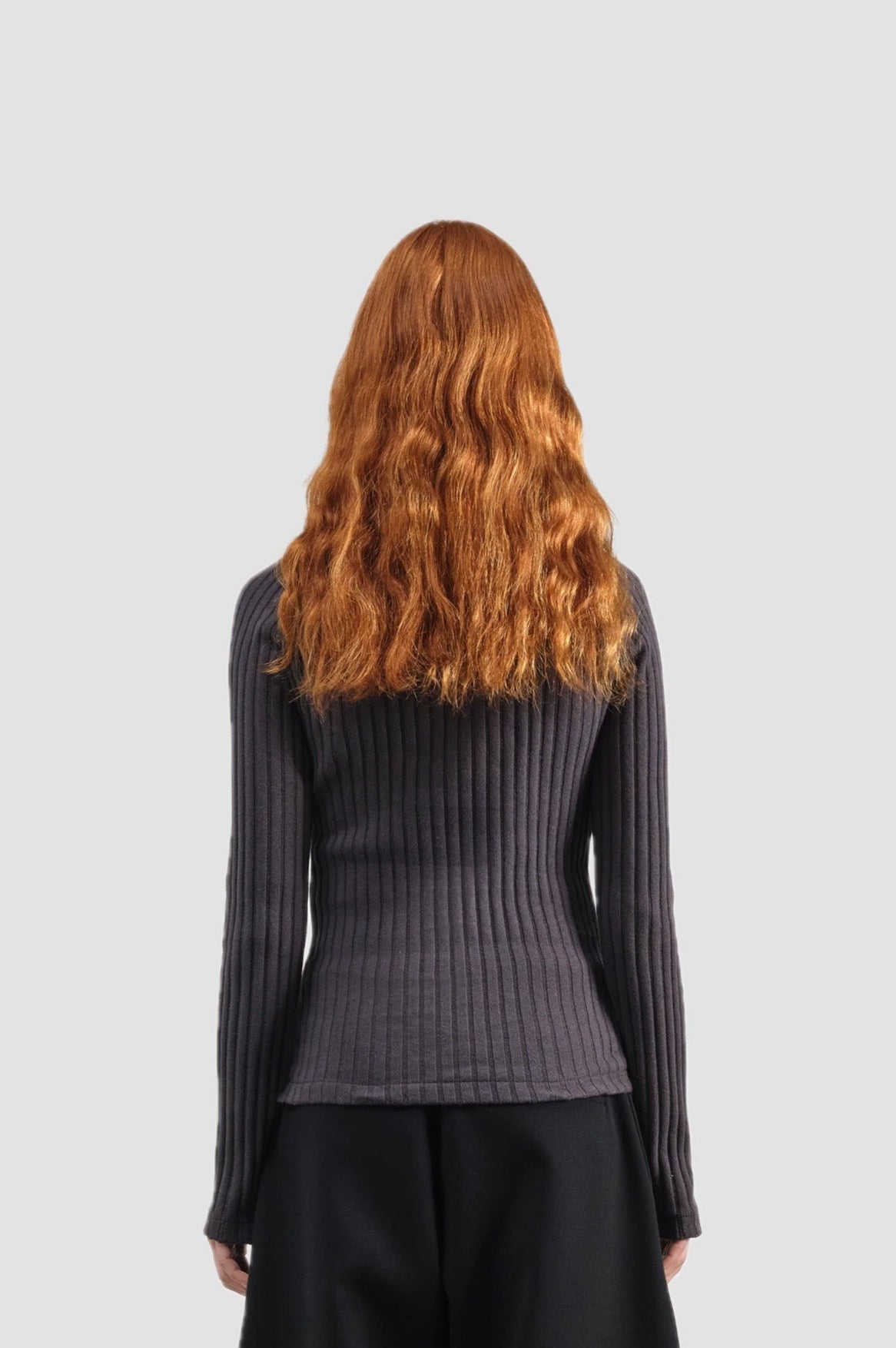 CHARLOTTE RAGLAN TOP charcoal