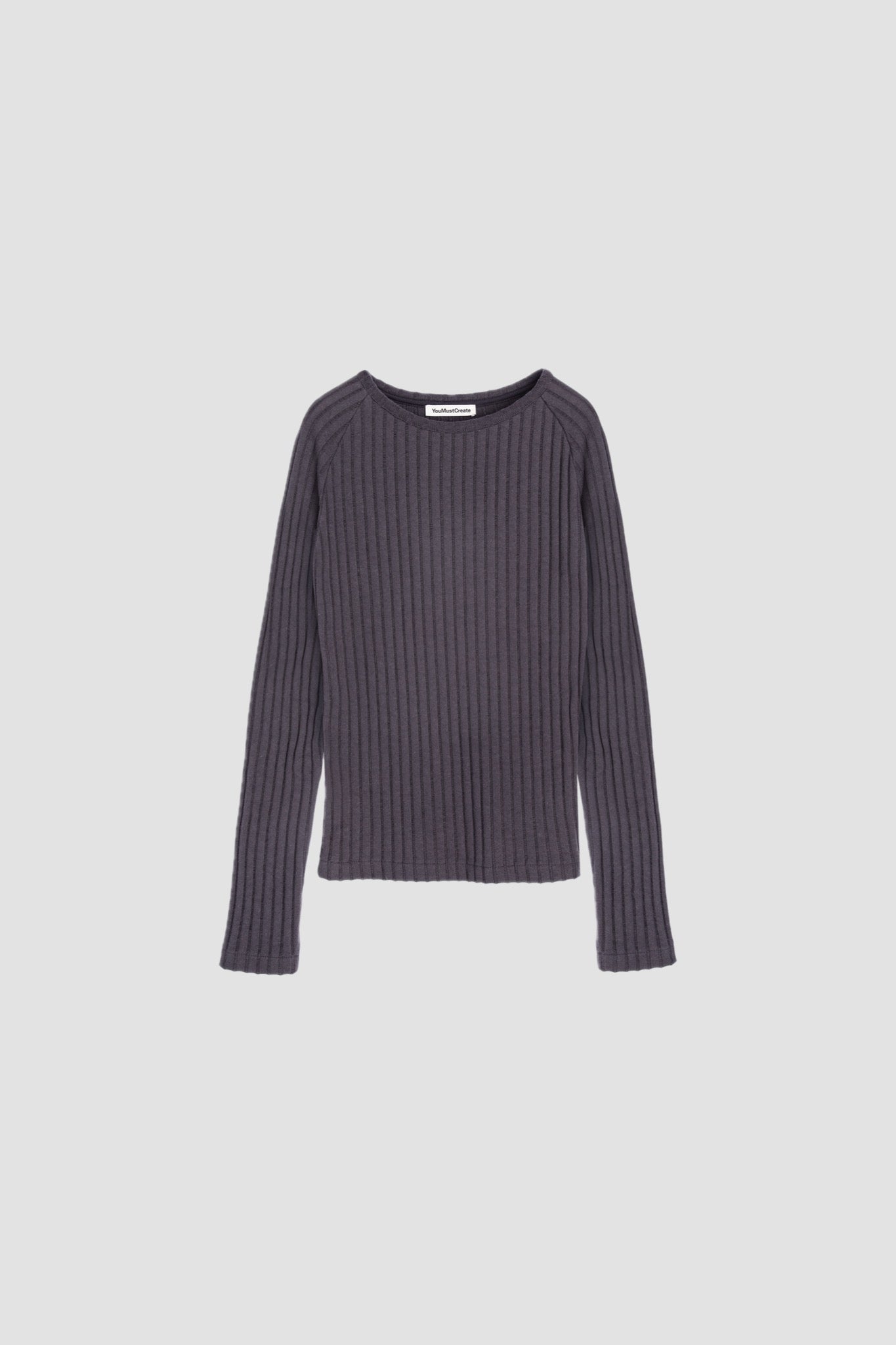 CHARLOTTE RAGLAN TOP charcoal
