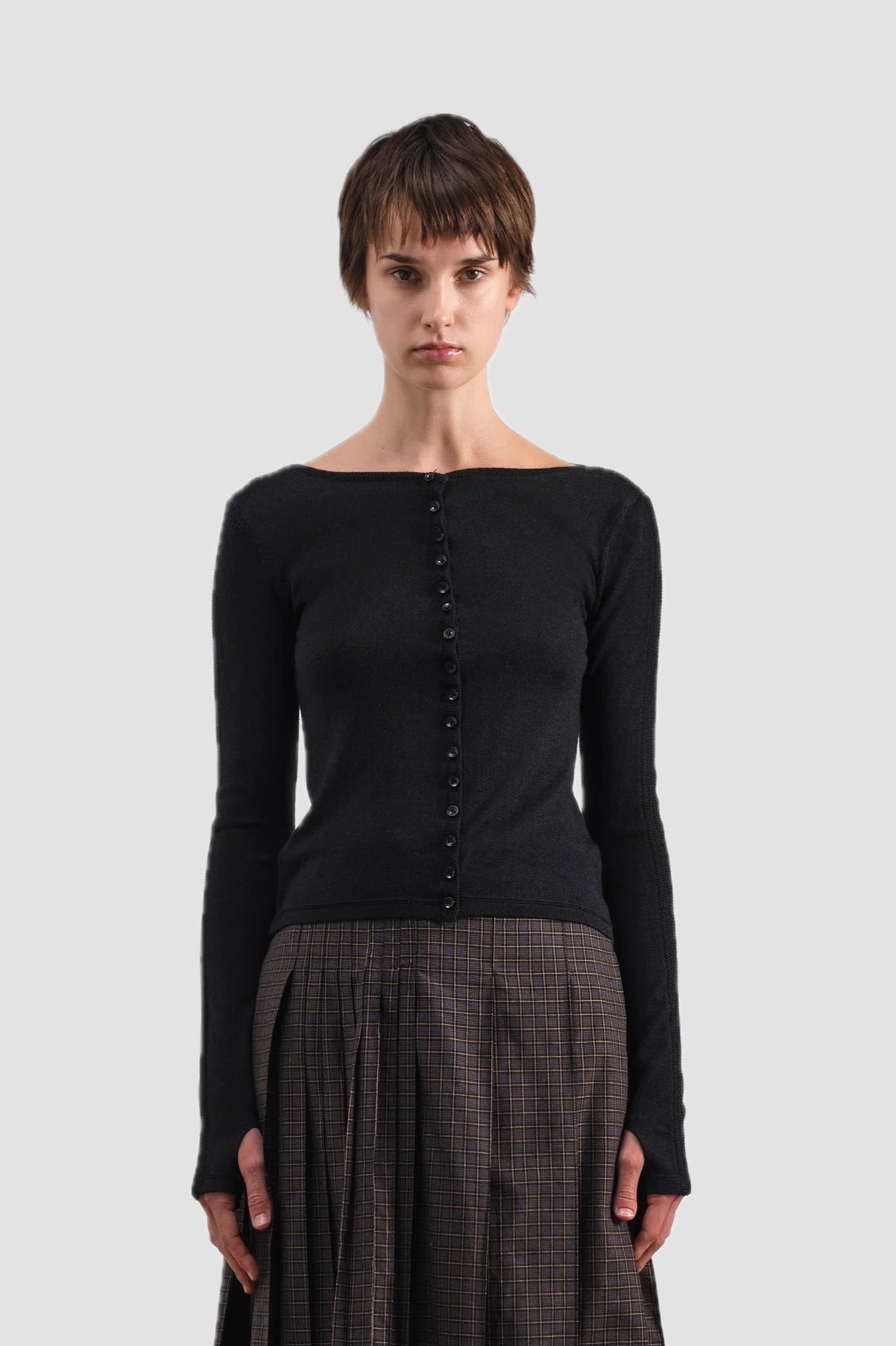 NATALIE CARDIGAN black