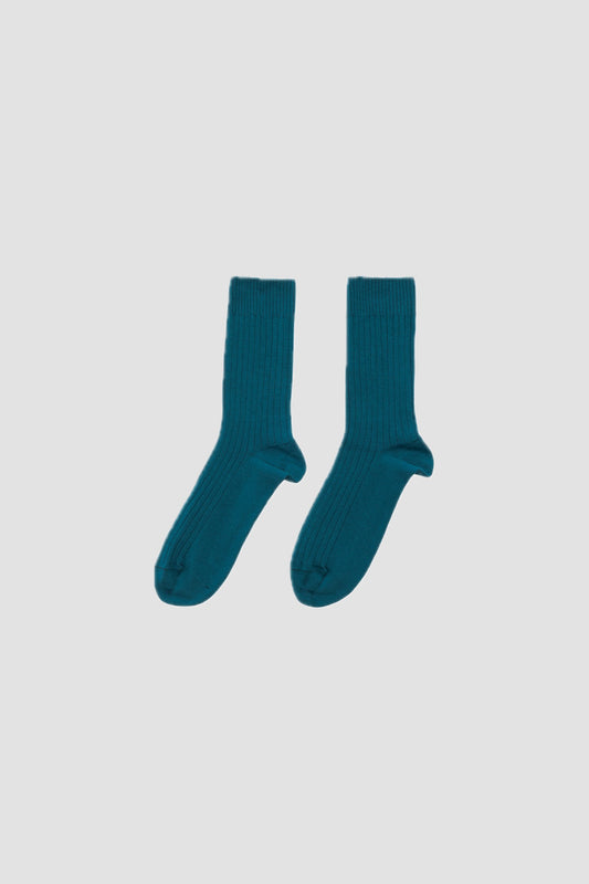 RIB OVERANKLE SOCKS Sphère Blue