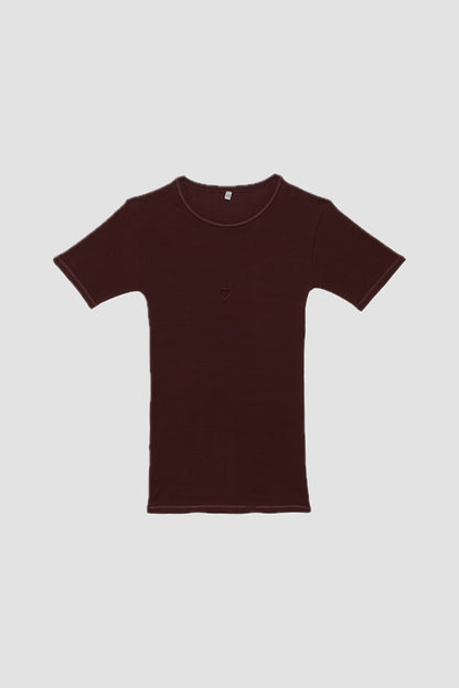 HEART TEE SHIRT Nara Red