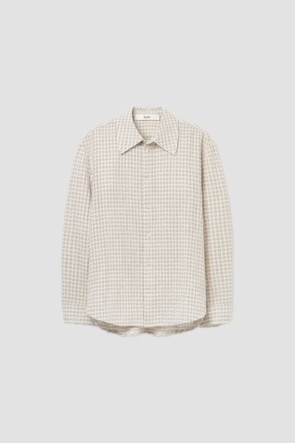 WES SHIRT Subtle Beige Check