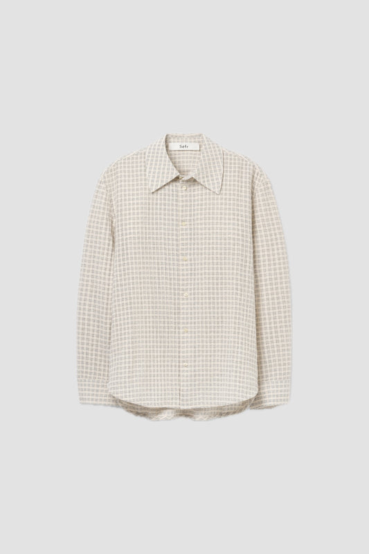 WES SHIRT Subtle Beige Check