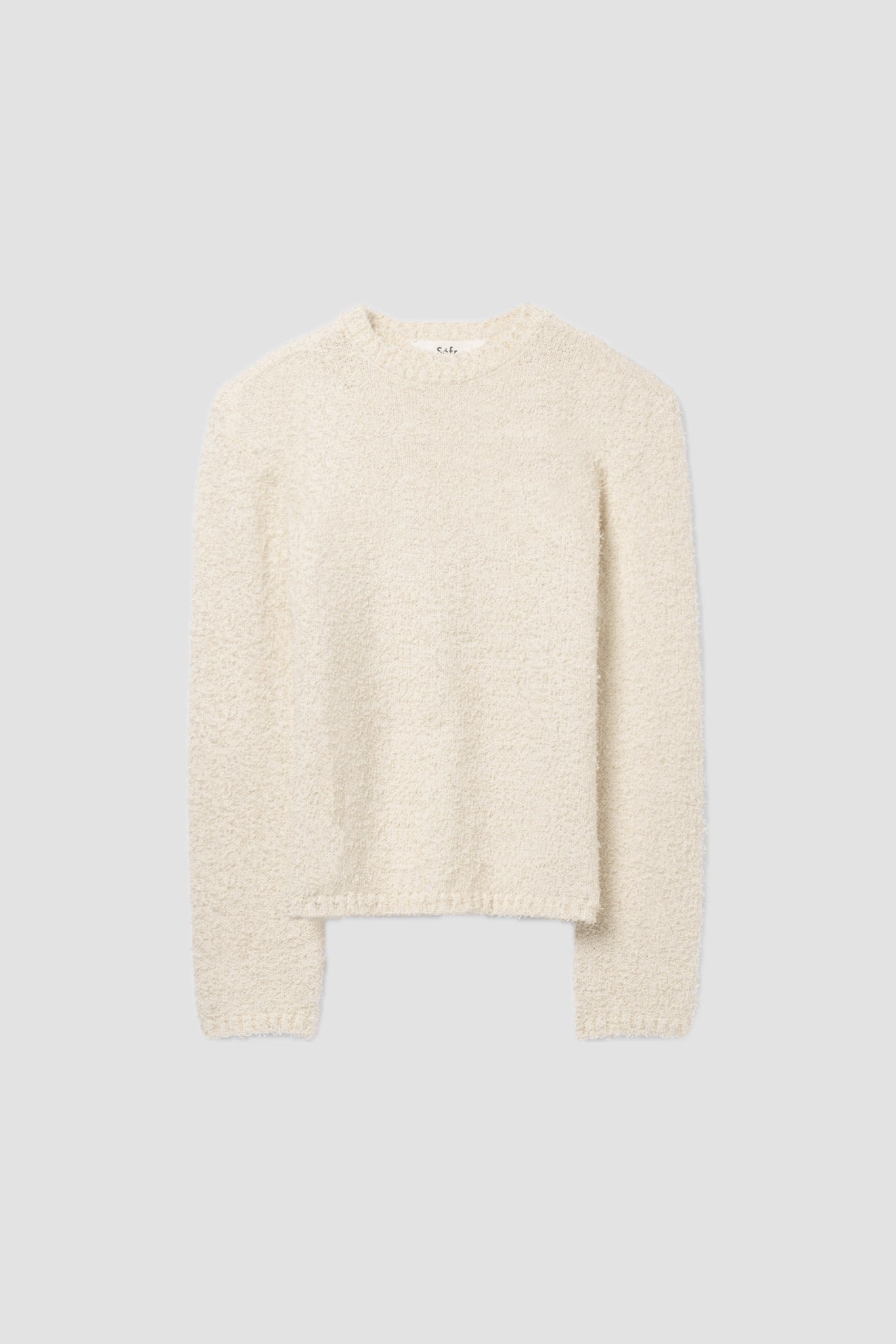 ODILON SWEATER Textured Cream Tencel