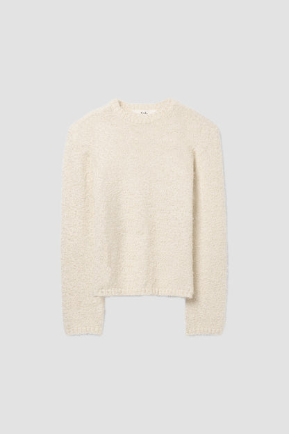 ODILON SWEATER Textured Cream Tencel