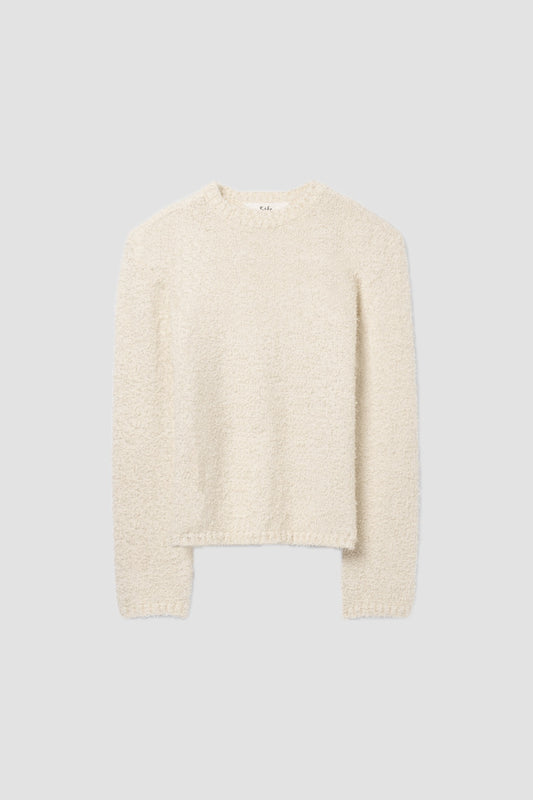 ODILON SWEATER Textured Cream Tencel
