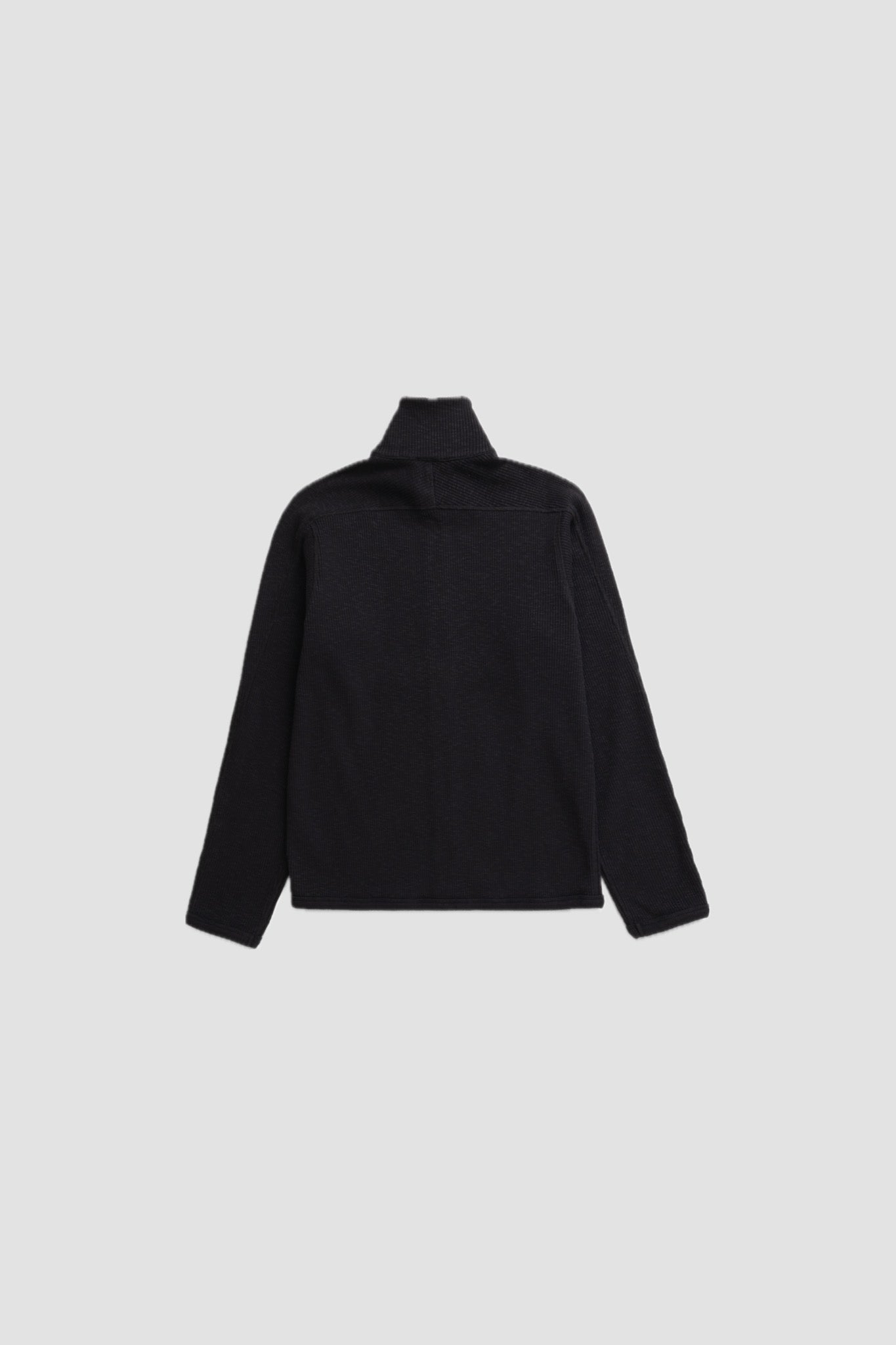 TENO MILITARY RIB ZIP CARDIGAN Black