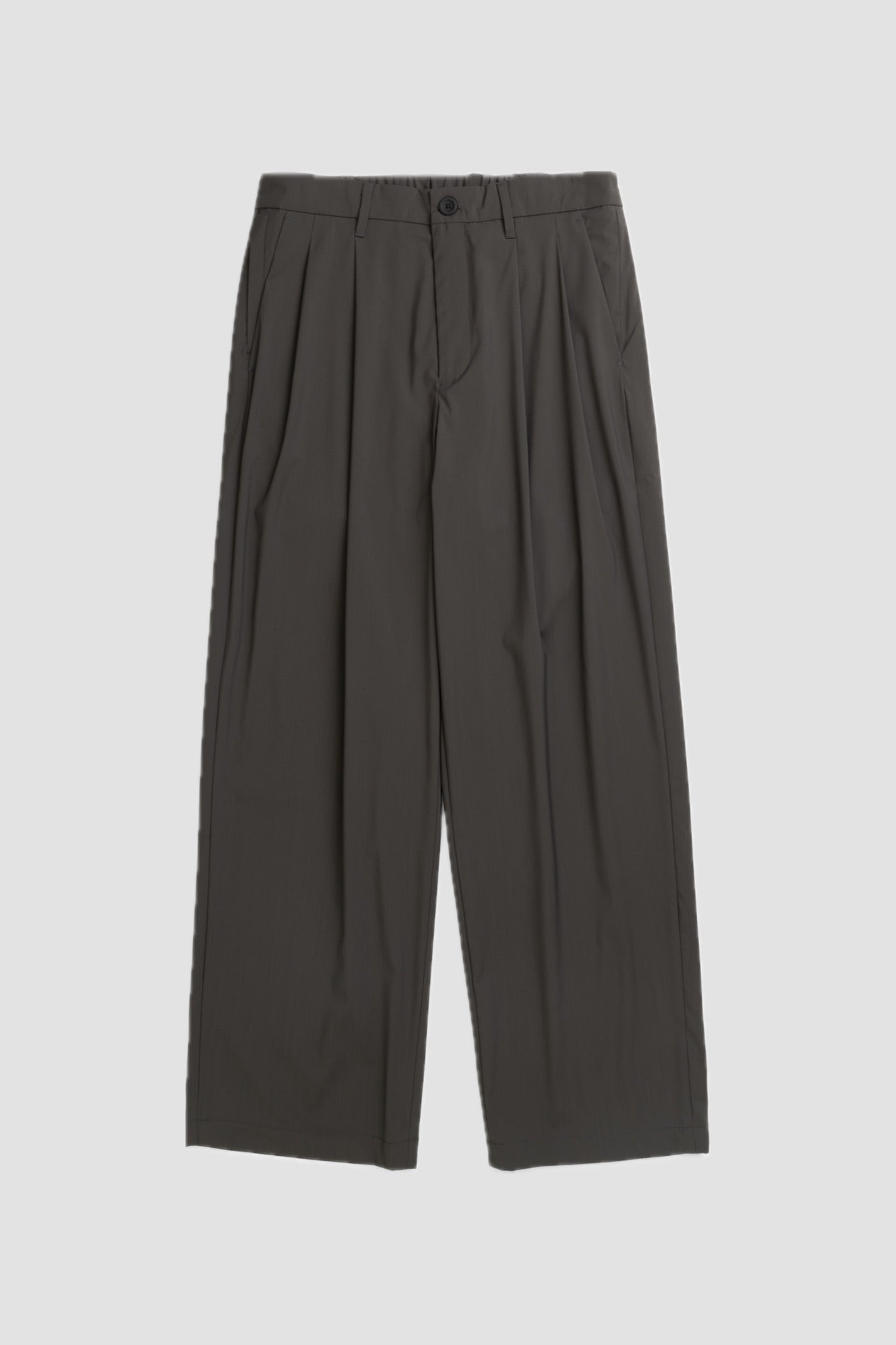 HESTUR RELAXED ALPINIX 37.5 WOOL TROUSERS Charcoal Gray
