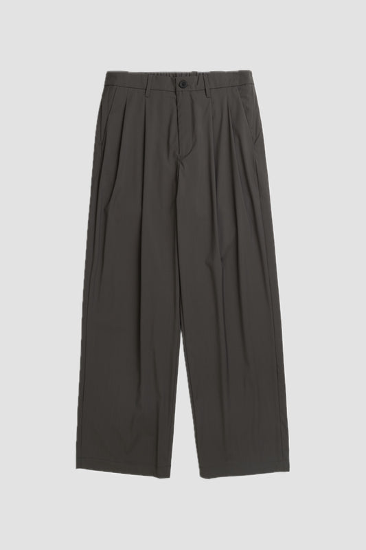 HESTUR RELAXED ALPINIX 37.5 WOOL TROUSERS Charcoal Gray