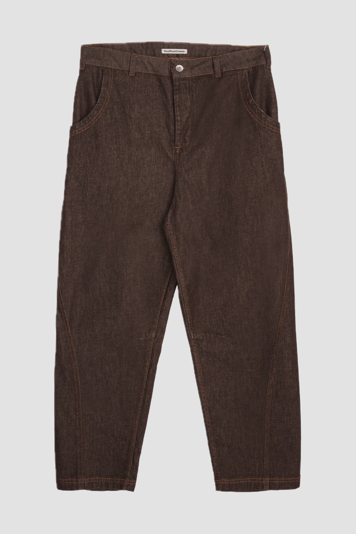 TWISTED SEAM TROUSER brown