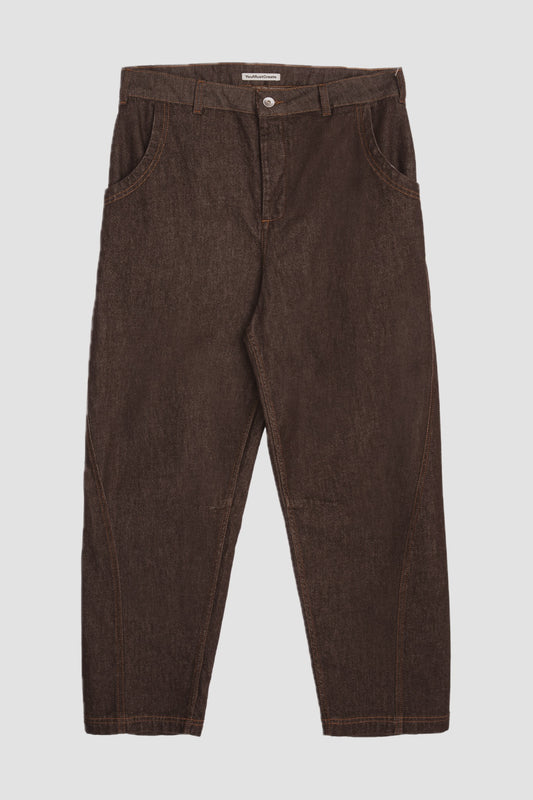 TWISTED SEAM TROUSER brown