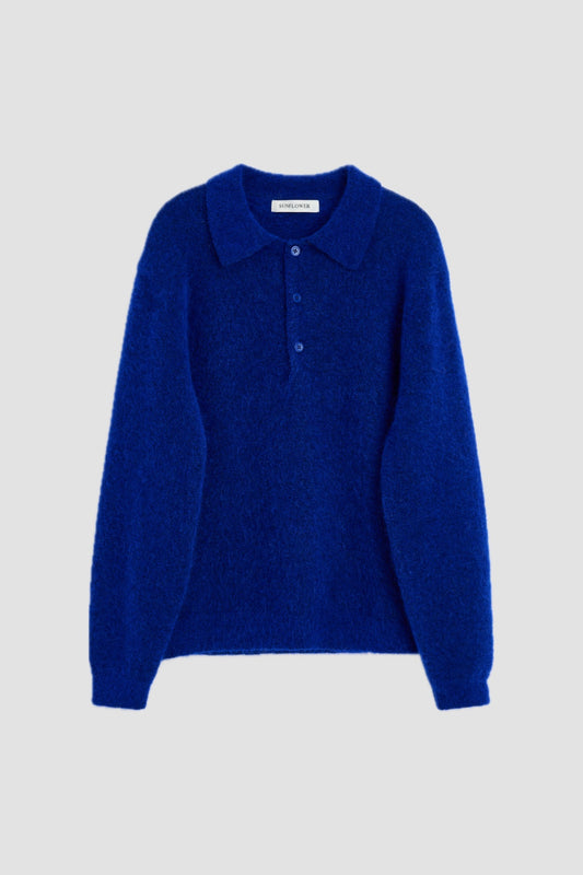 MOHAIR POLO 200 klein blue