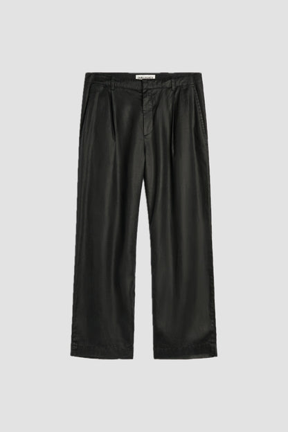 STILL CHINO lacquer black mirror tencel