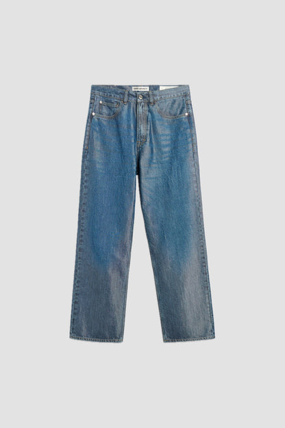 THIRD CUT electric blue wash