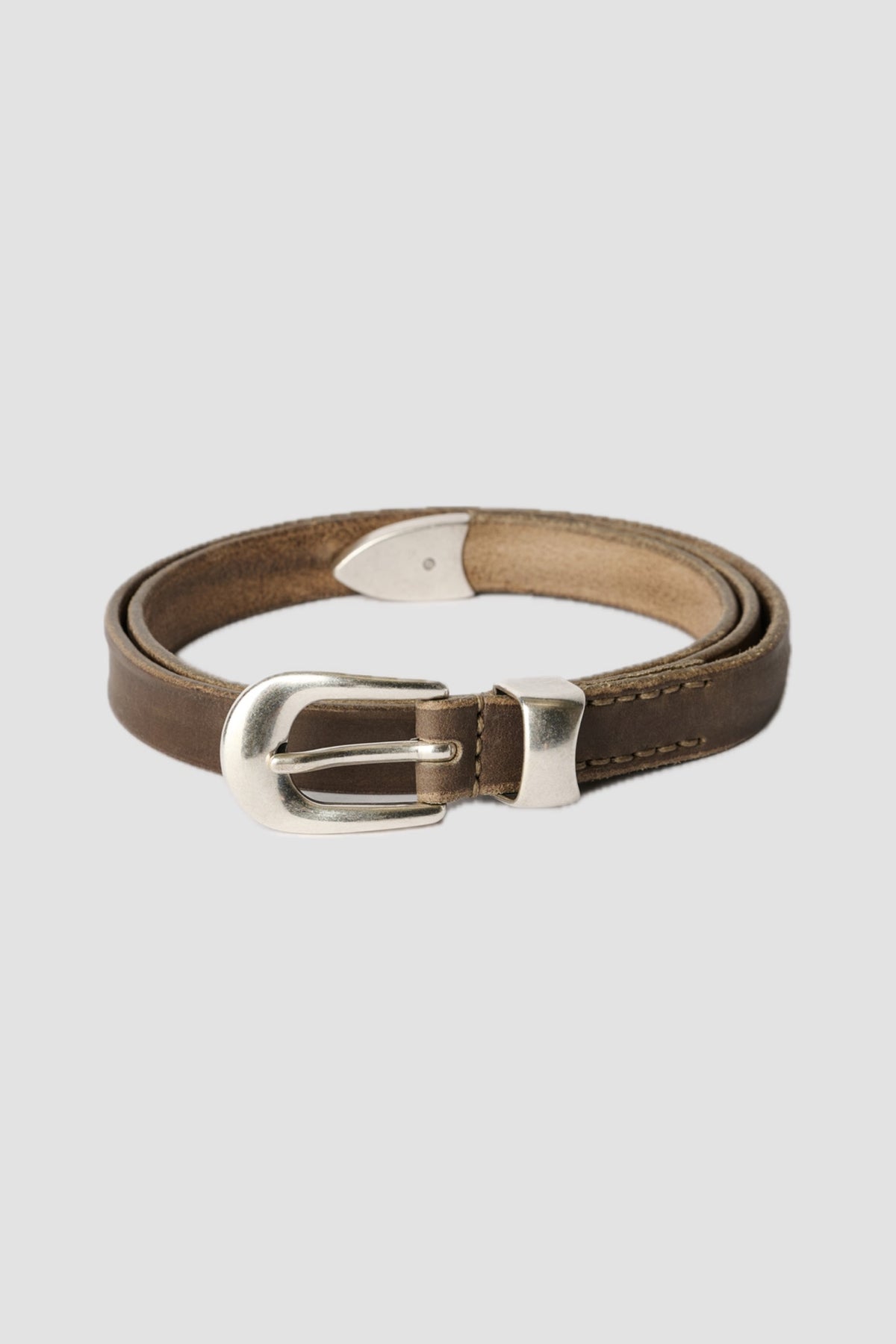 2 CM BELT sundried clay leather