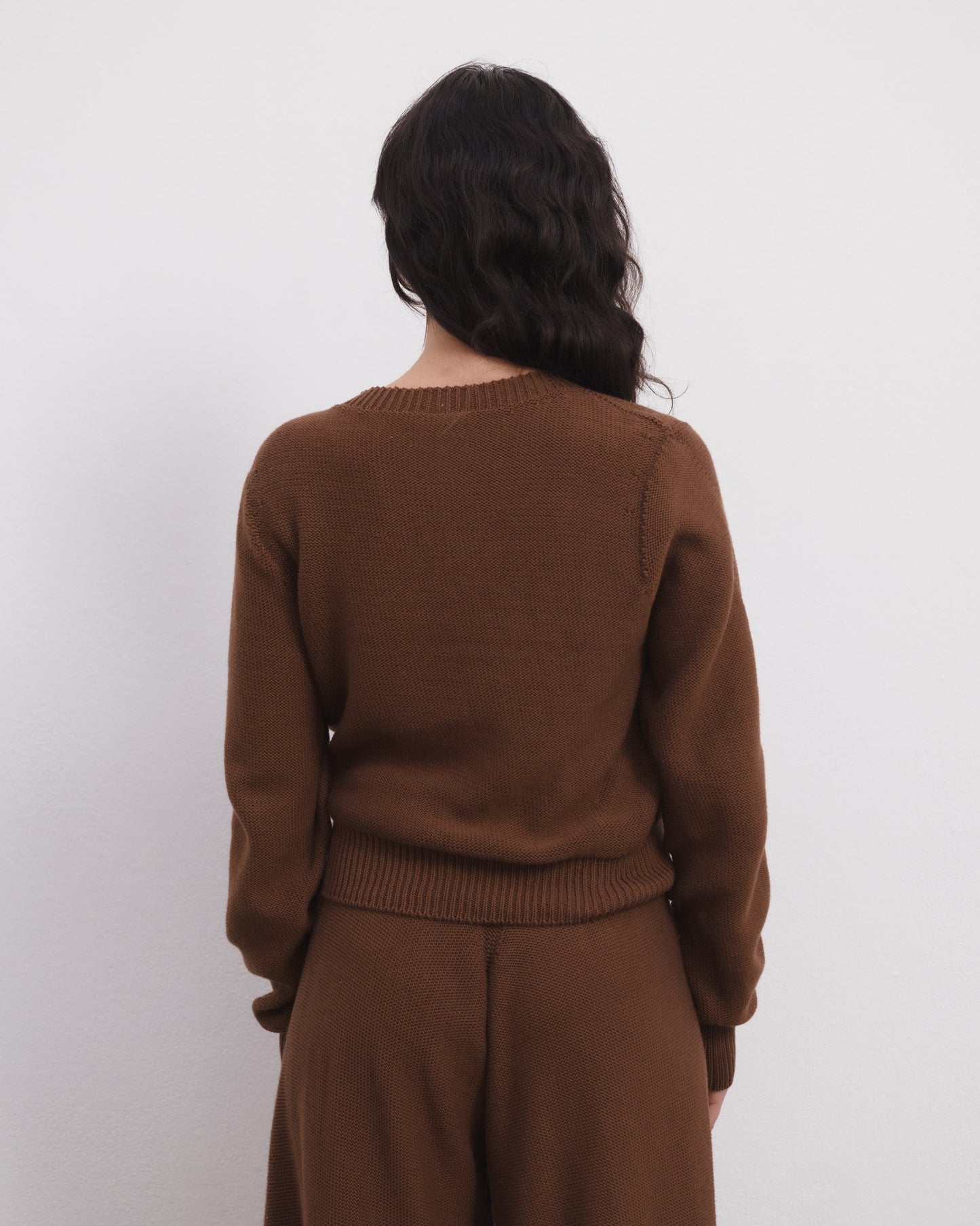TIER CARDIGAN Hazelnut Brown
