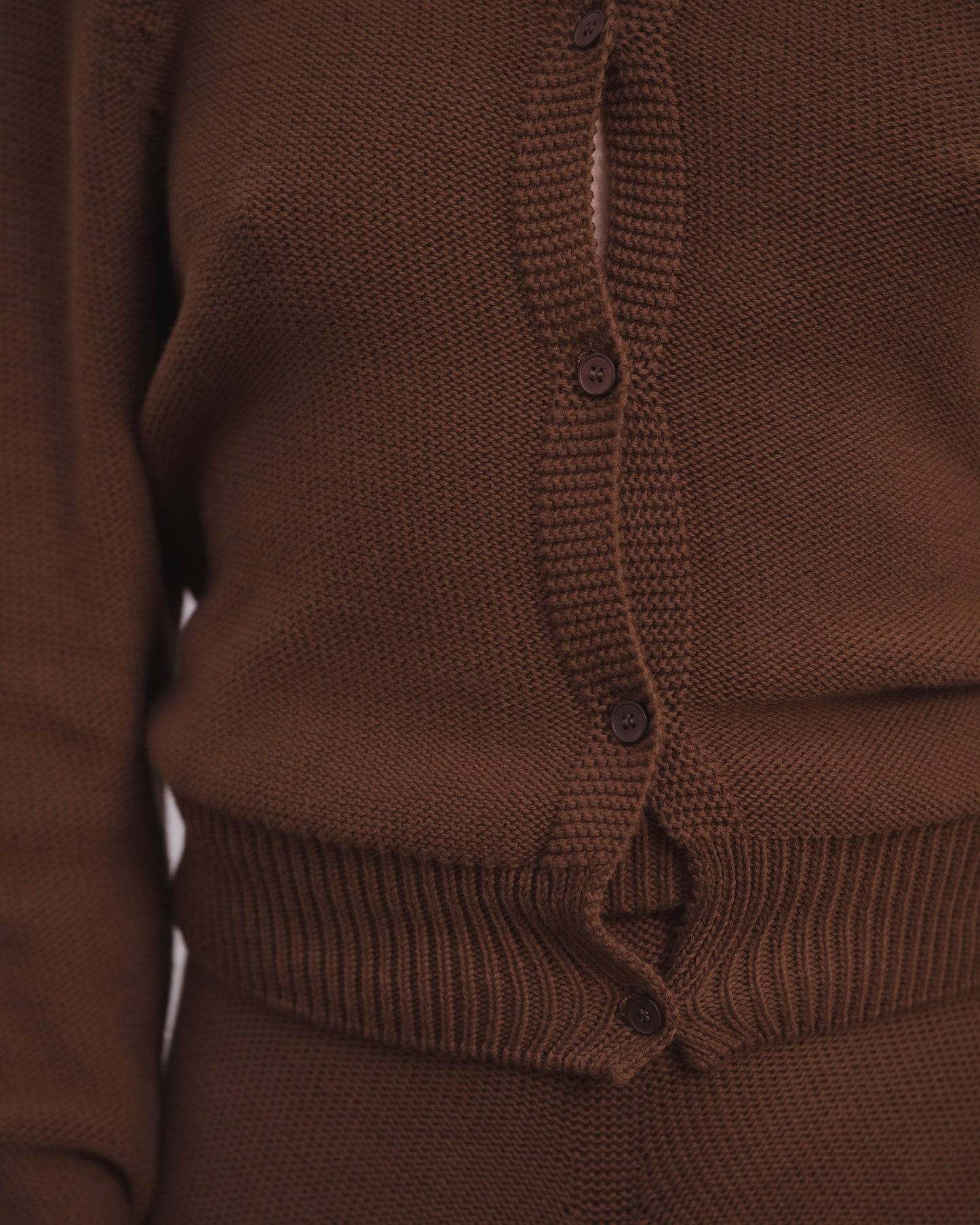 TIER CARDIGAN Hazelnut Brown