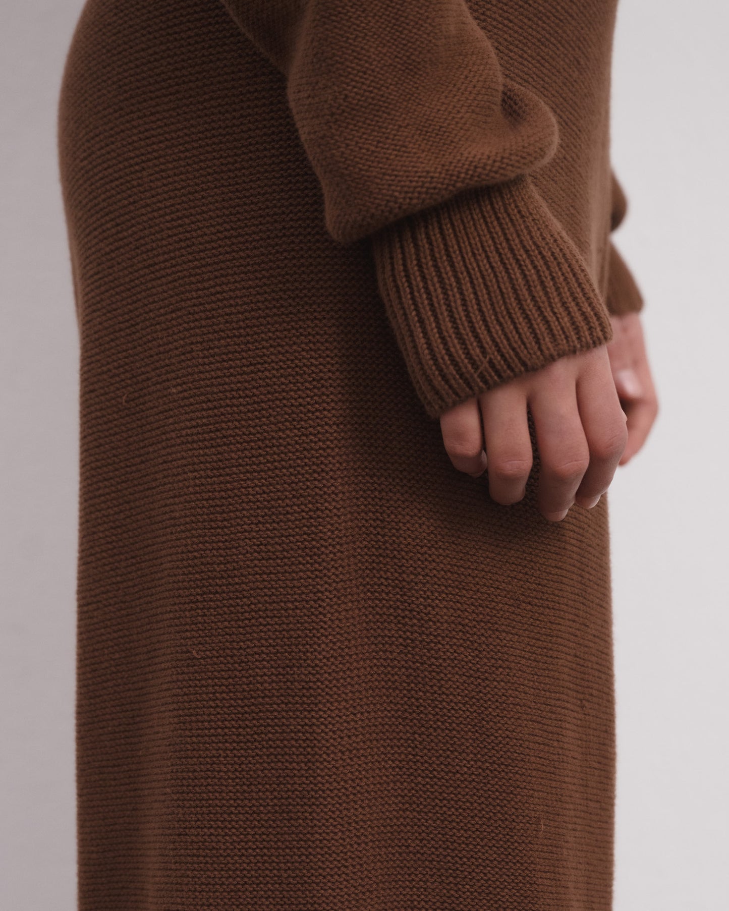TIER CARDIGAN Hazelnut Brown