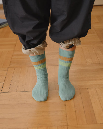 RACE OVERANKLE SOCKS orbit green