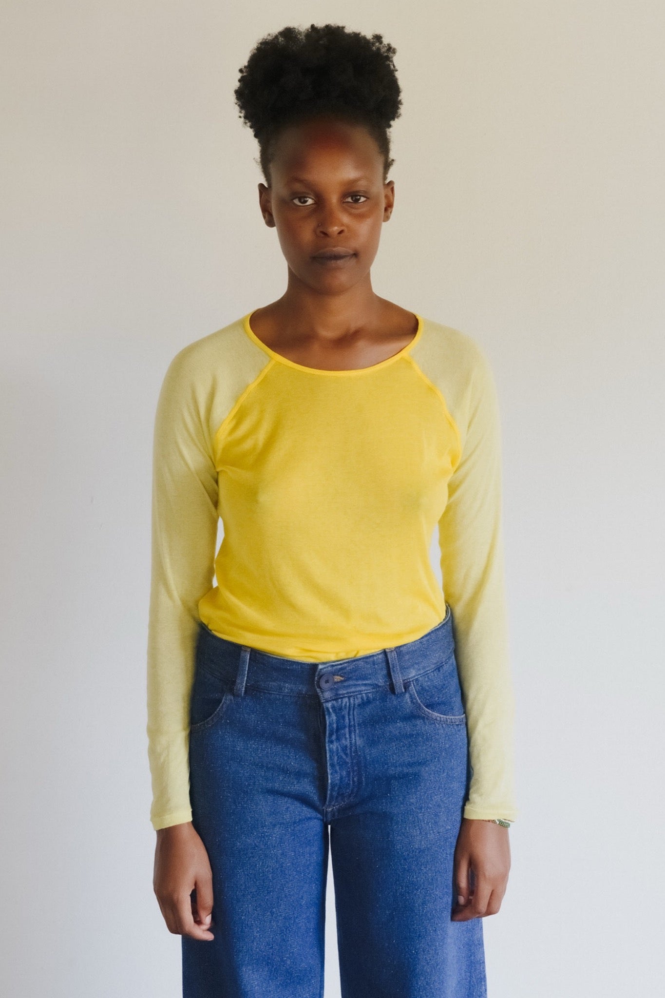 GENE LONG SLEEVE TEE Yellow