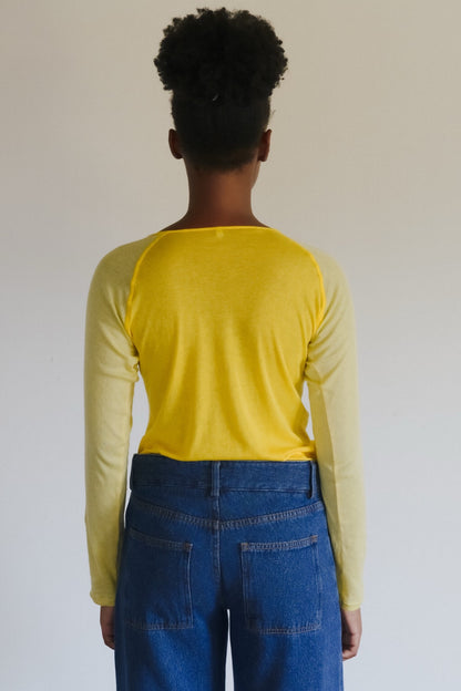 GENE LONG SLEEVE TEE Yellow