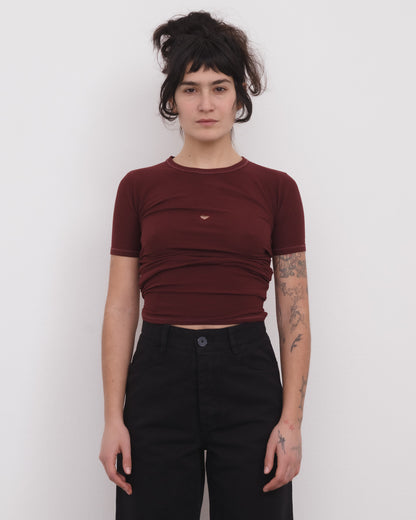 HEART TEE SHIRT Nara Red