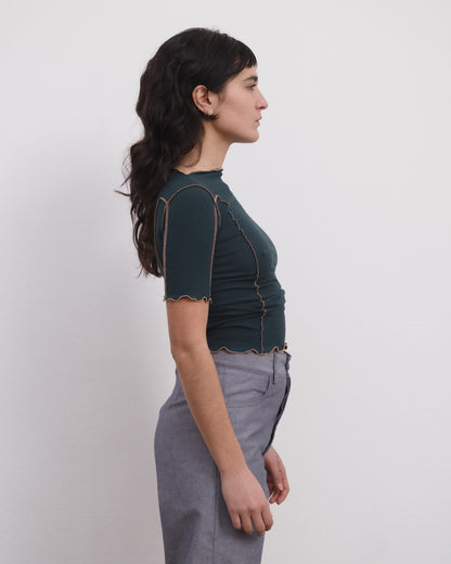 OMATO 3/4 SLEEVE T-SHIRT HIRSU Green