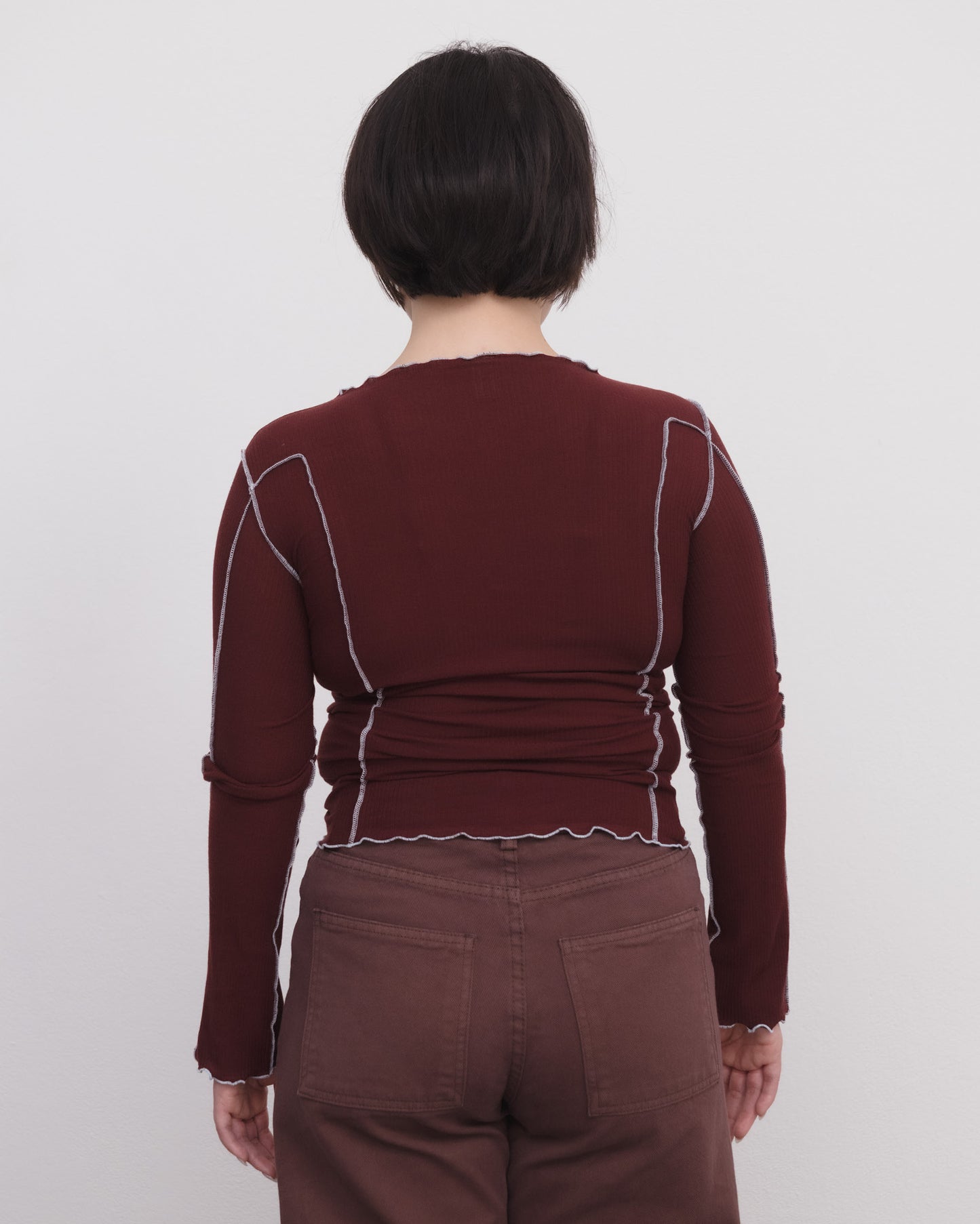 OMATO LONG SLEEVE TEE nara red