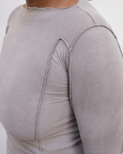 OMATO LONG SLEEVE TEE Elie Grey