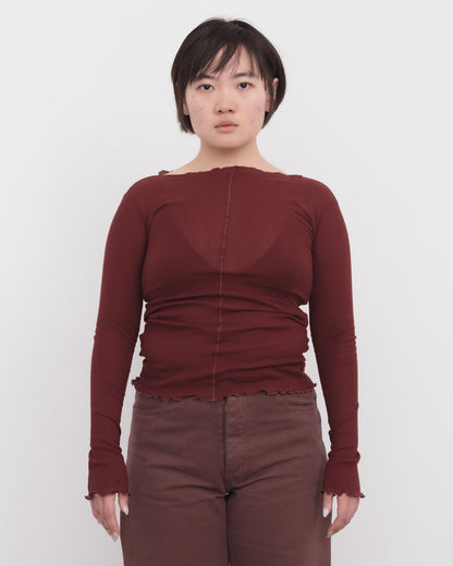 PAMA LONG SLEEVE TEE nara red