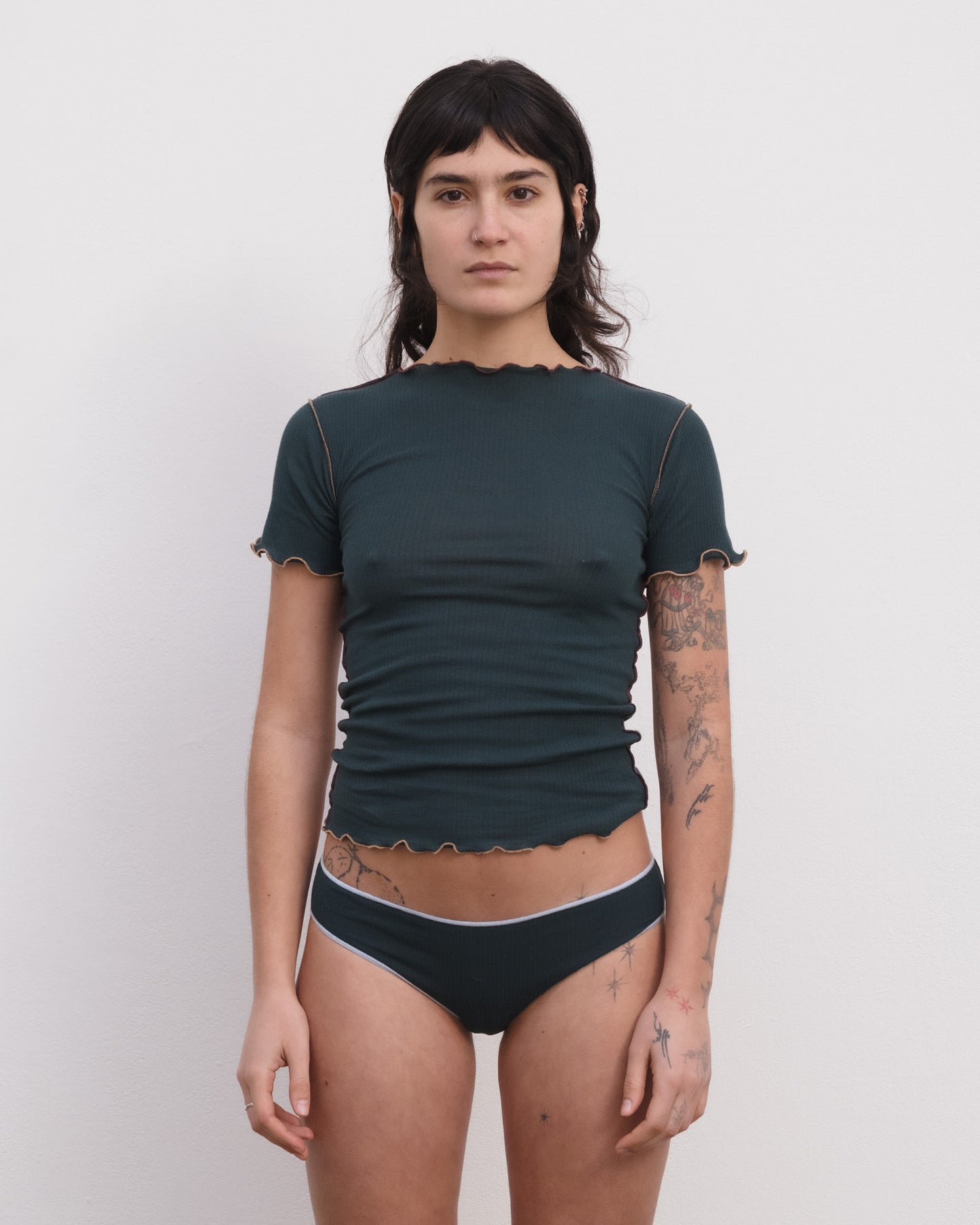 VEIN T-SHIRT HIRSU Green