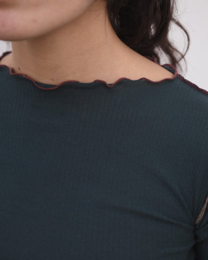 VEIN T-SHIRT HIRSU Green